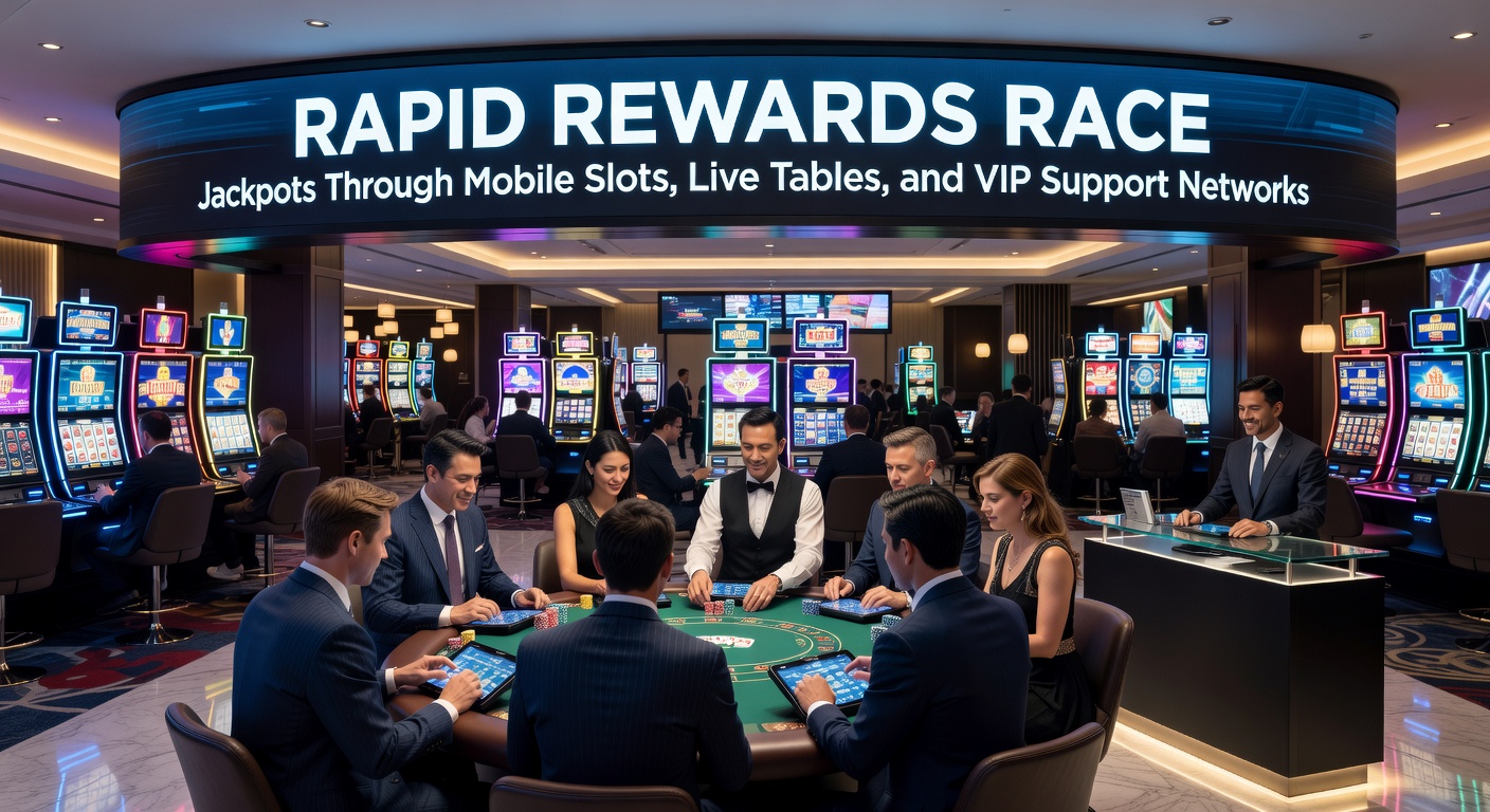 Dynamisches Bild von Mobile Slots mit leuchtenden Jackpots und Live-Tisch-Action auf einem Smartphone-Bildschirm