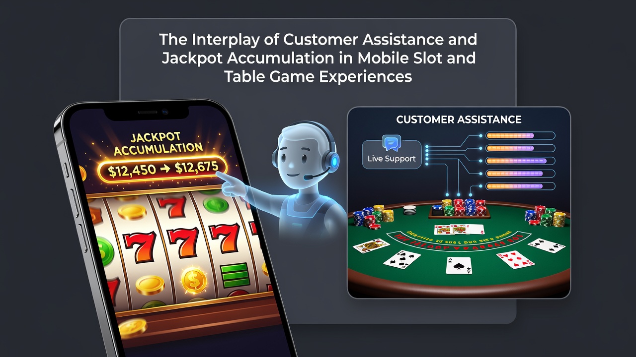 Detailansicht einer mobilen App mit Jackpot-Anzeige und integriertem Support-Chat auf deutscher Casino-Plattform